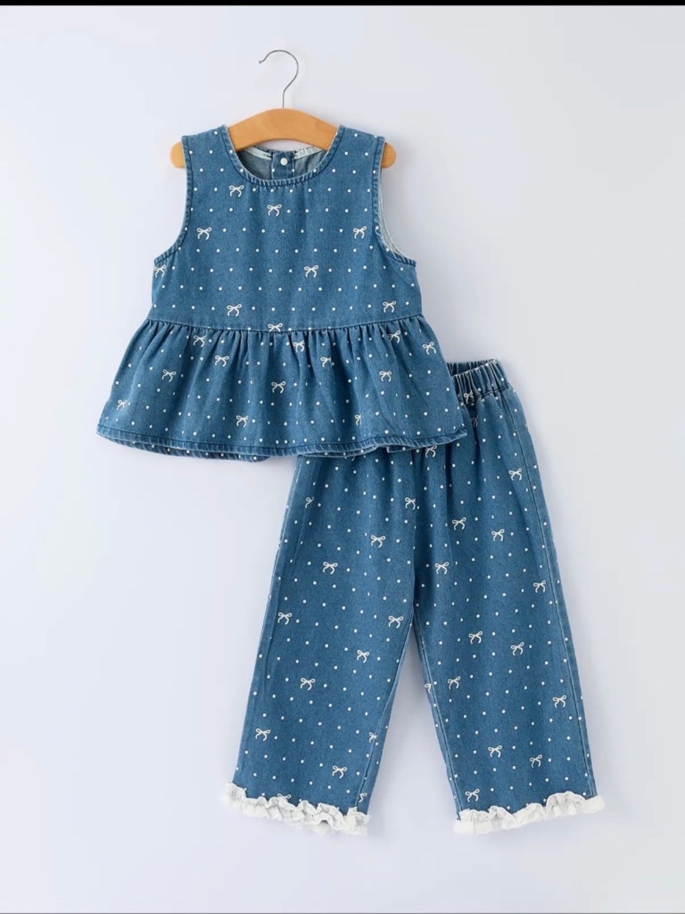 Girls Blue Jean Set